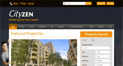Desktop Screenshot of cityzenproperties.co.uk