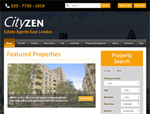Tablet Screenshot of cityzenproperties.co.uk